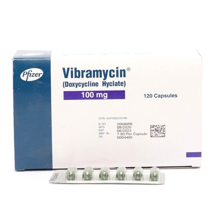 VIBRAMYCIN CAPSULE 100MG