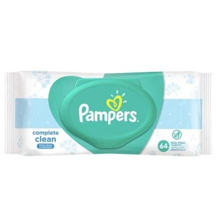 PAMPER WIPES COMPLETE CLEAN 64S