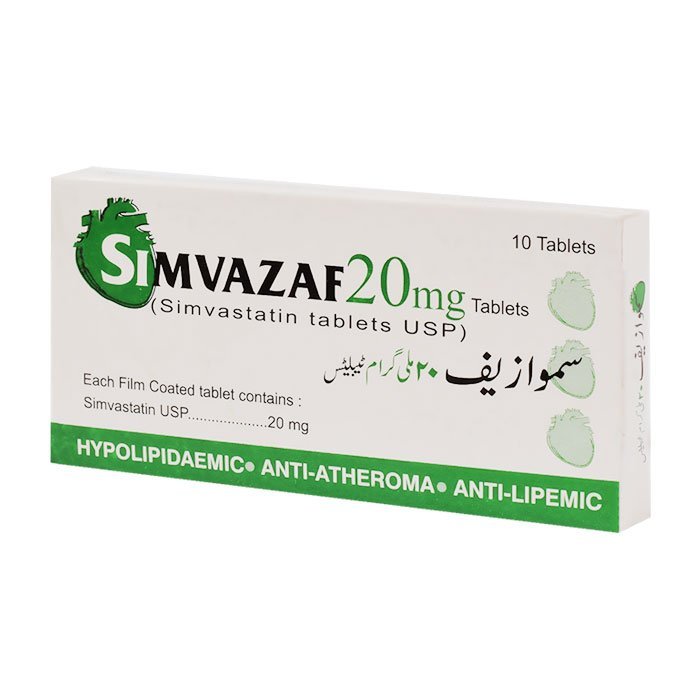Simvazaf-Tab-20mg.jpg Simvazaf Tablets 20Mg - Image 1