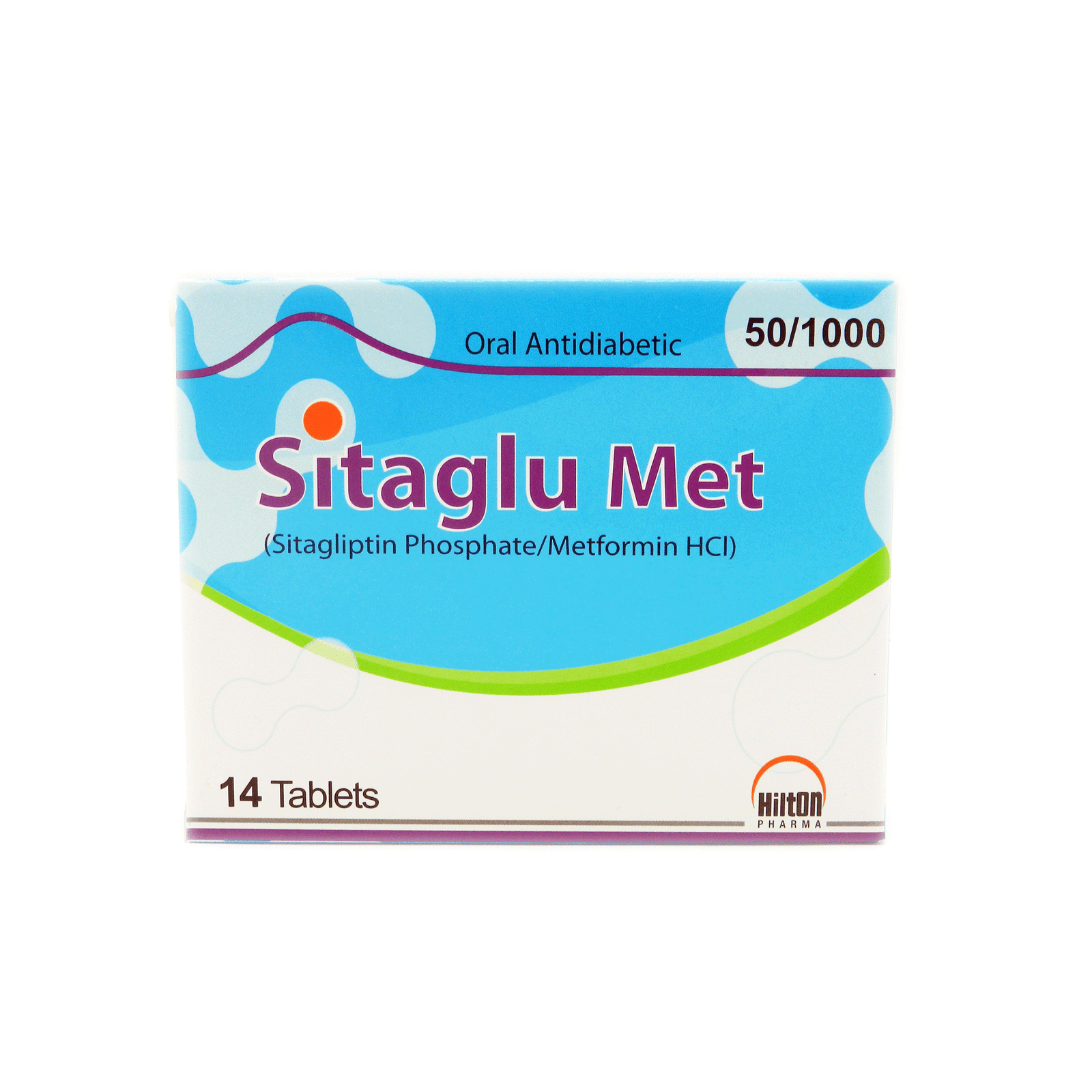 10488SITAGLU-MET-50-1000mg-14s.png Sitaglu Met 50/1000Mg Tablets - Image 1