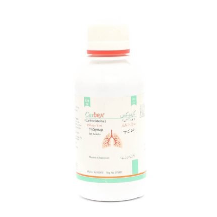 Carbex 5% 250Mg Syrup 120Ml