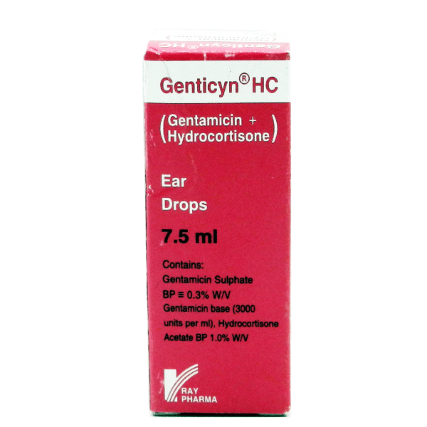 33247Genticyn HC Eye Ear Drops 0.3 7.5ml