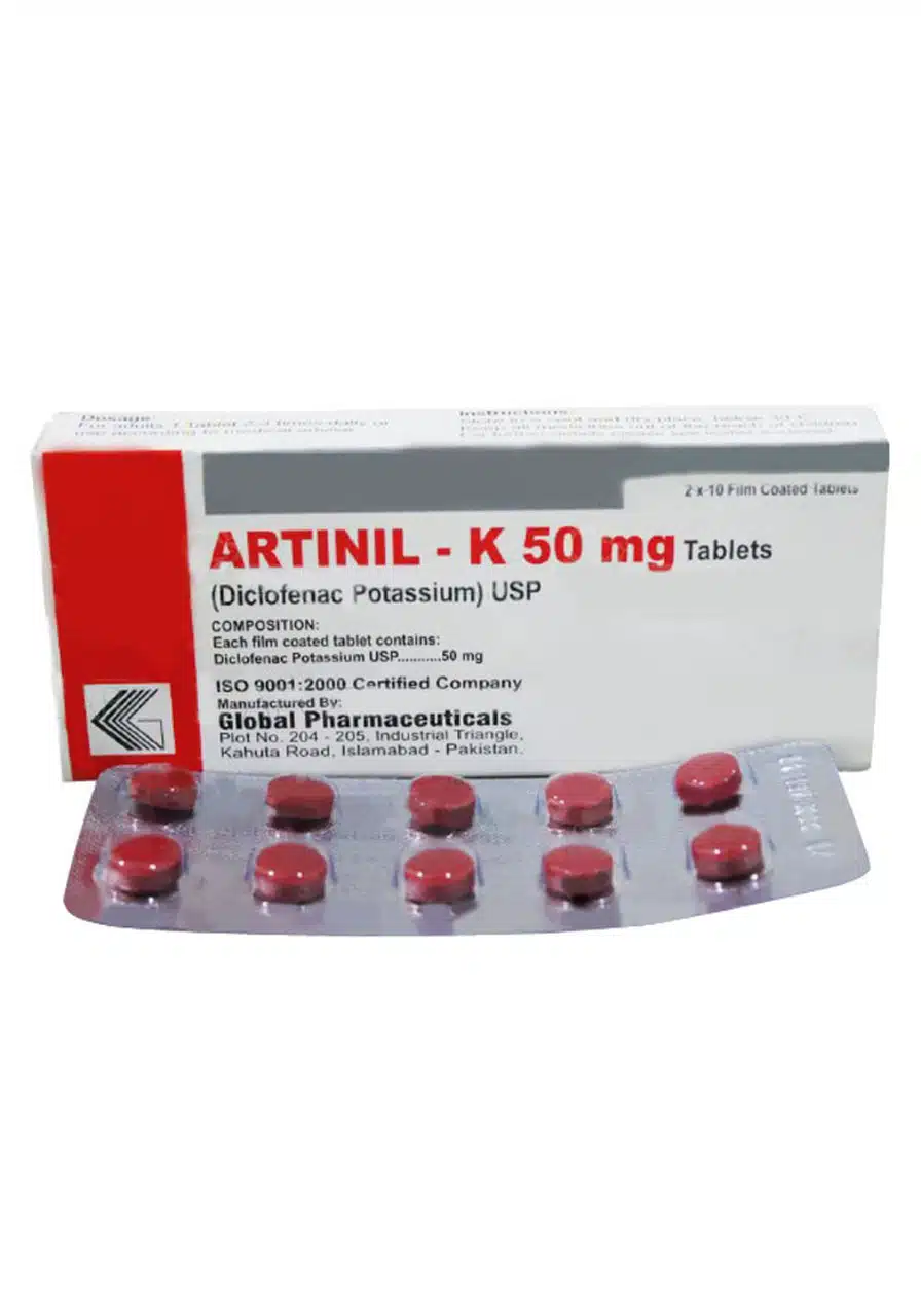 8564Artinil-K205020Tab2050mg202x10s.jpg Artinil K 50Mg Tablets - Image 1