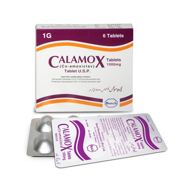 Calamox 1Gm Tablets (6S) - Side Effects - Buy Online - ₨ 267 - khasmart