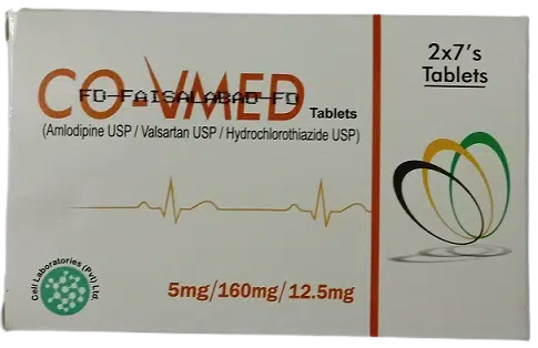 Co-Vmed 5/160/12.5mg Tablet - Image 1
