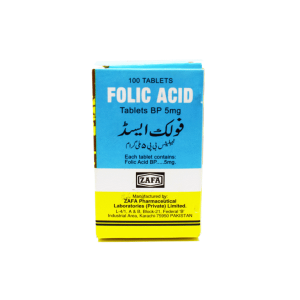 Folic Acid Zafa Tab 5 mg 100 s