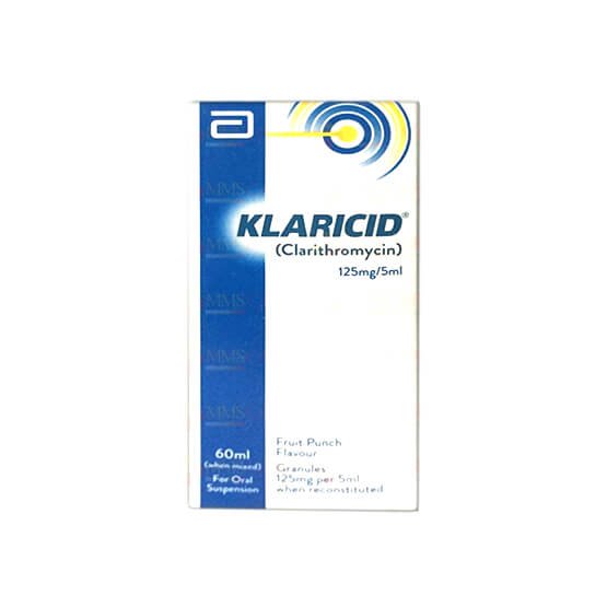 Klaricid-Suspension-Granules-125mg-60ml.jpg Klaricid Granule 60Ml - Image 1