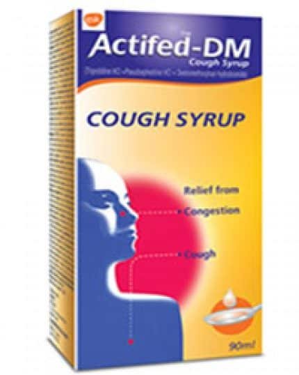 Actifed Dm Cough Syrup 90Ml