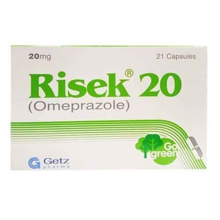 RISEK 20MG CAPSULE 21S