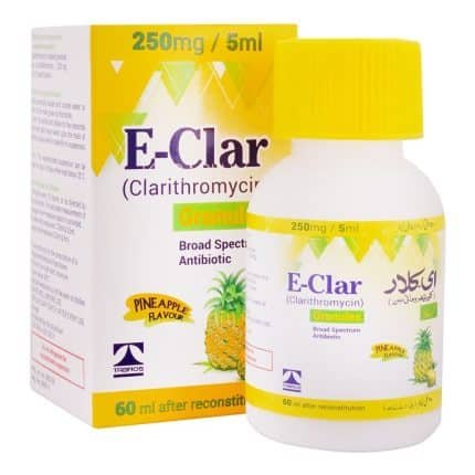 E CLAR 250MG/5ML SYRUP
