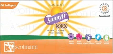 SUNNY D 5000IU CAPSULES