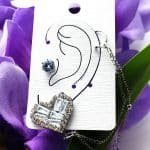 LUXery heart stud and Earcuff - silver