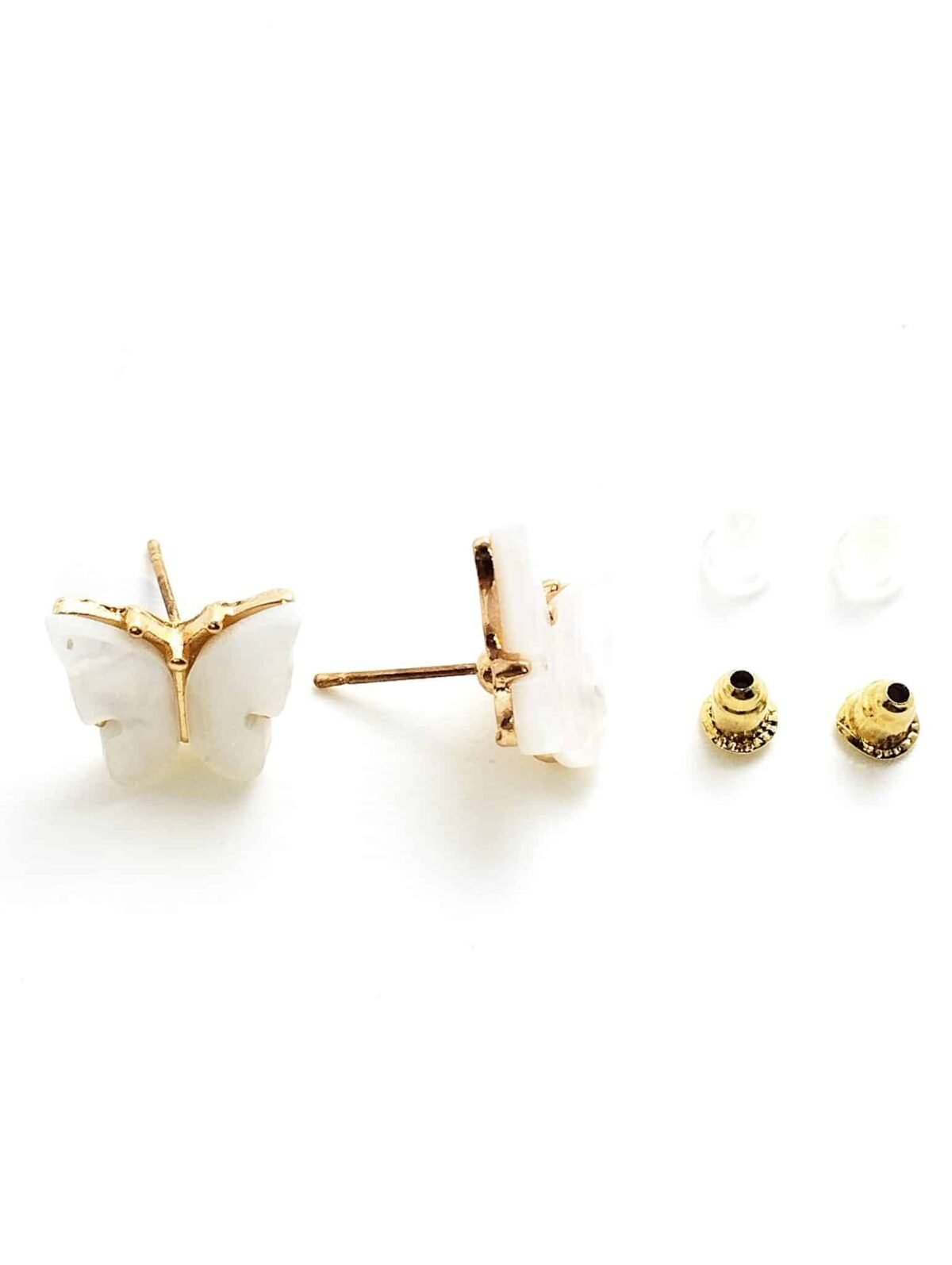 Eligant butterfly studs  - White - Image 2