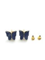Eligant butterfly studs - black