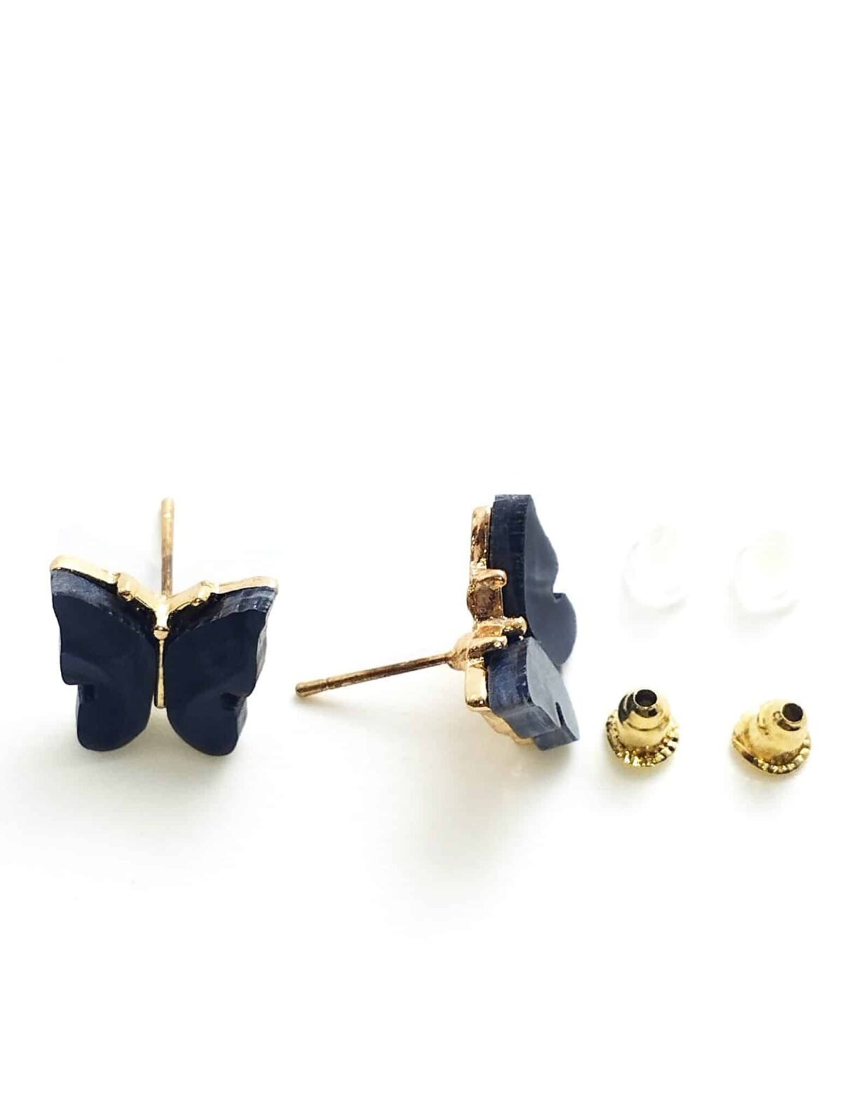 Eligant butterfly studs  - black - Image 2