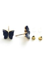 Eligant butterfly studs - black - Image 2