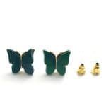 Eligant butterfly studs - Green
