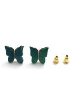 Eligant butterfly studs - Green