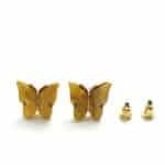 Eligant butterfly studs - Gold yellow