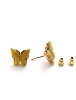 Eligant butterfly studs - Gold yellow - Image 2