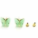 Eligant butterfly studs - celeste