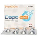 DAPA MET XR 5MG+1000MG TABLET