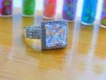 Vintage Bride Luxery Gemstone Ring - Silver - Image 2