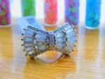 Gold plated Cubic Zircona convex shape ring - Silver