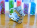Gold plated Cubic Zircona convex shape ring - Silver - Image 2