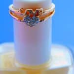 Love stone heart Eligant Ring - Golden