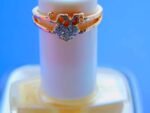 Love stone heart Eligant Ring - Golden