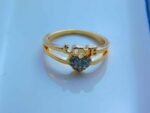 Love stone heart Eligant Ring - Golden - Image 2