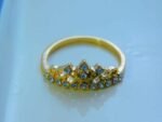 korean style crown Ring - Golden - Image 2