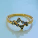Cute Bow Ziron Ring - Golden