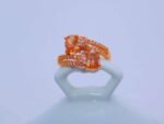 Carat Gold plated cubic zirconia Ring - crystal honey - Image 2