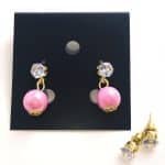 Pink Pearl Casual Earrings