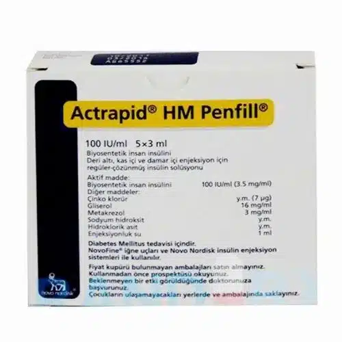ACTRAPID PENFILL 100IU 1ML - Image 1