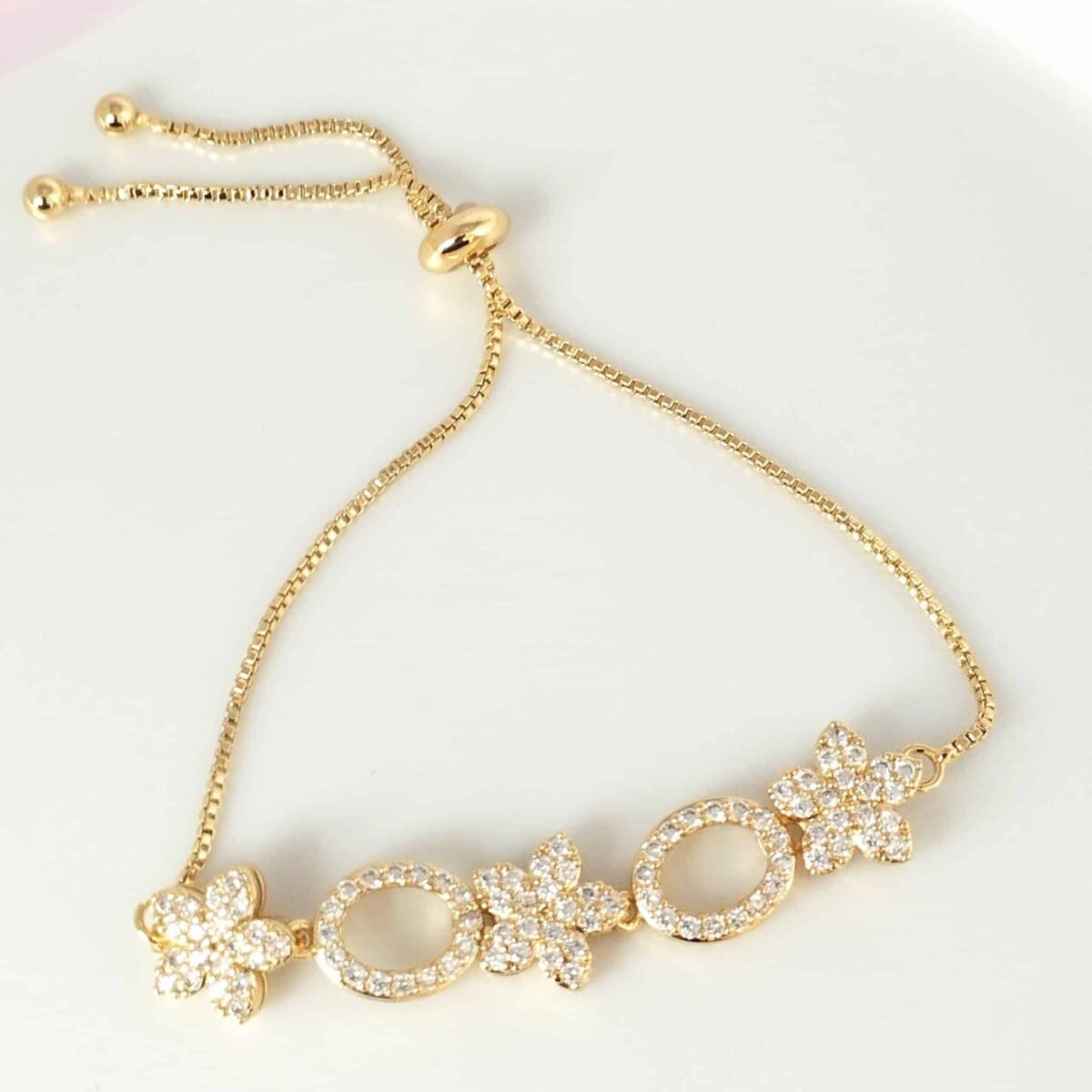 Eligant stone flower Bracelet - Image 2