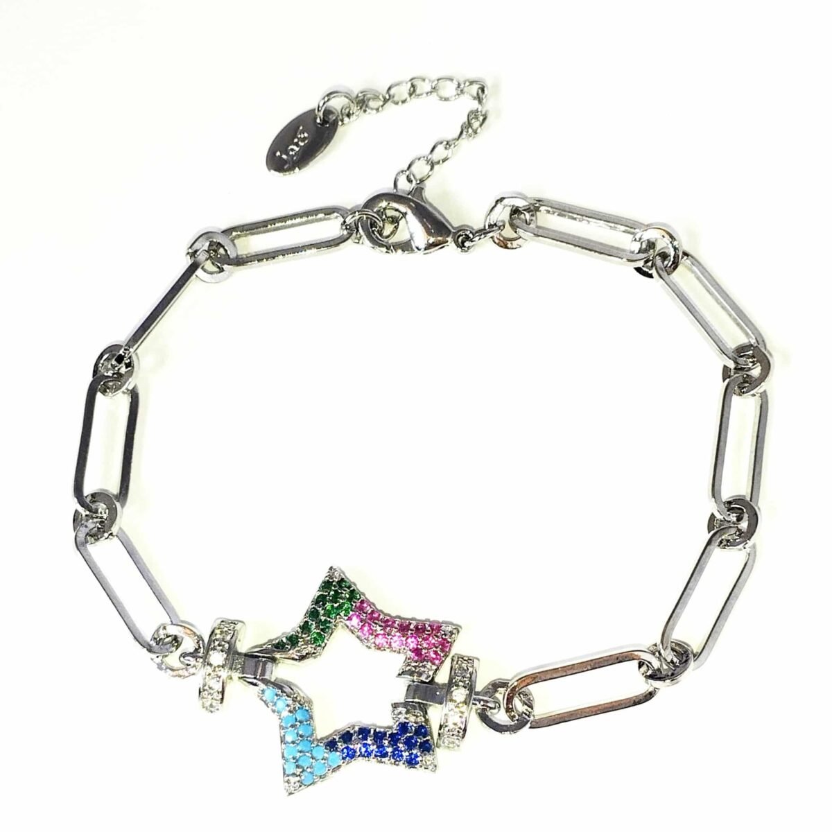 Eligant Sterling Silver Multistone Star bracelet - Image 2