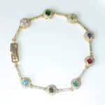 Queen Zircon gold plated Bracelet - Multi - Image 2