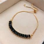 Black crystal Tennis Bracelet