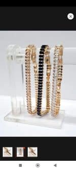 Rrhinestone Sparkling bracelet - Champagne