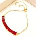 Red  crystal Tennis Bracelet