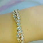 Rrhinestone Sparkling Twist bracelet -