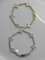 Carat Rhinestone Bracelet - gold - Image 2