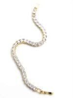 Rrhinestone Sparkling bracelet - crystal - Image 3