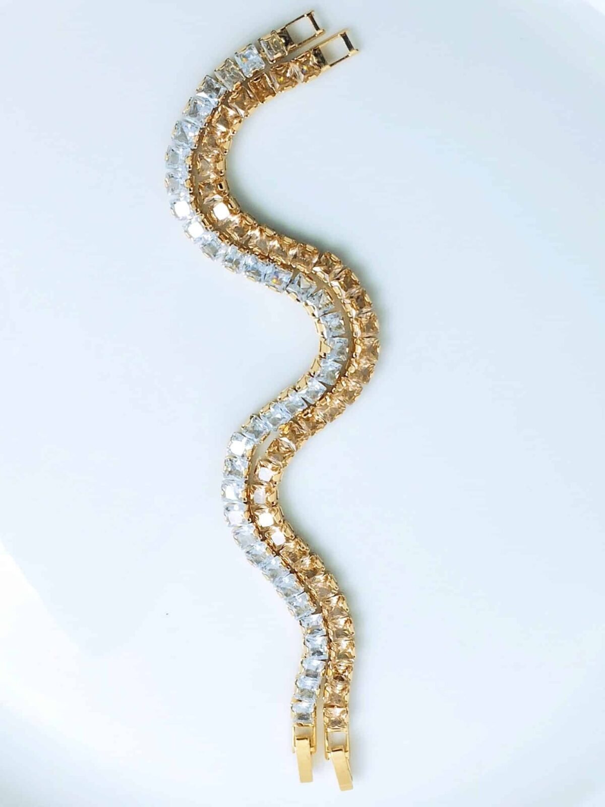 Rrhinestone Sparkling bracelet - crystal - Image 4