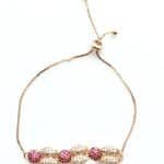 Eligant stone Lady bug Bracelet