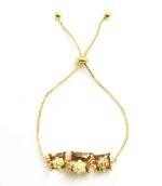 Zirconia cubic stone bracelet - champagne - Image 2