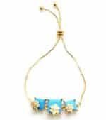 Zirconia cubic stone bracelet - Ferozi - Image 2